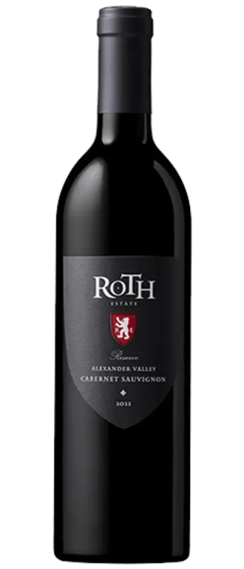 roth estate reserve cabernet sauvignon bottle shot